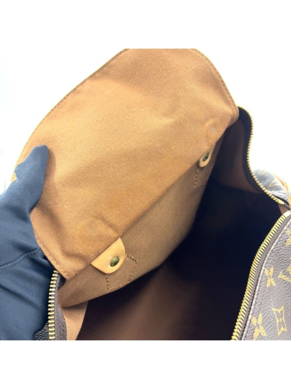 Louis Vuitton Speedy 40 Monogram Leather Brown Handbag Gold - Picture 7 of 15